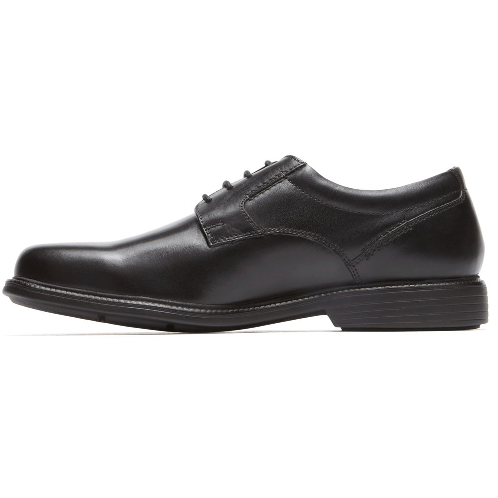 Rockport Oxfords For Mens Black - Charles Road Plain Toe - WA5826139